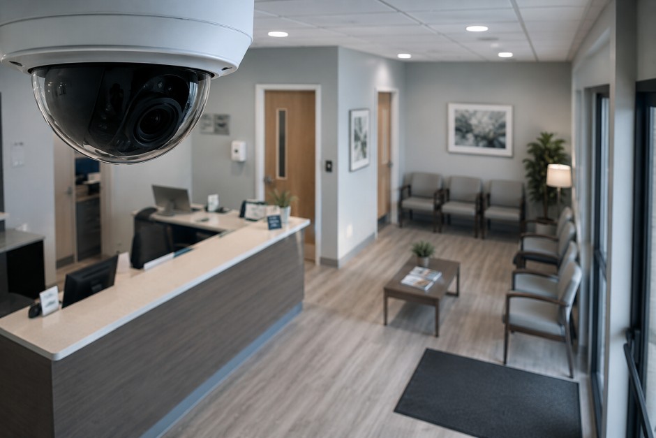 Commercial security cameras for a medical office in Ohio