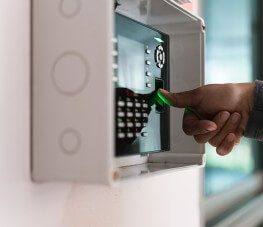 Biometric access control keypad and fingerprint reader